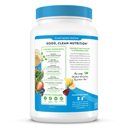 Organic Protein? & Superfoods Plant Based Protein Powder - Vanilla bean