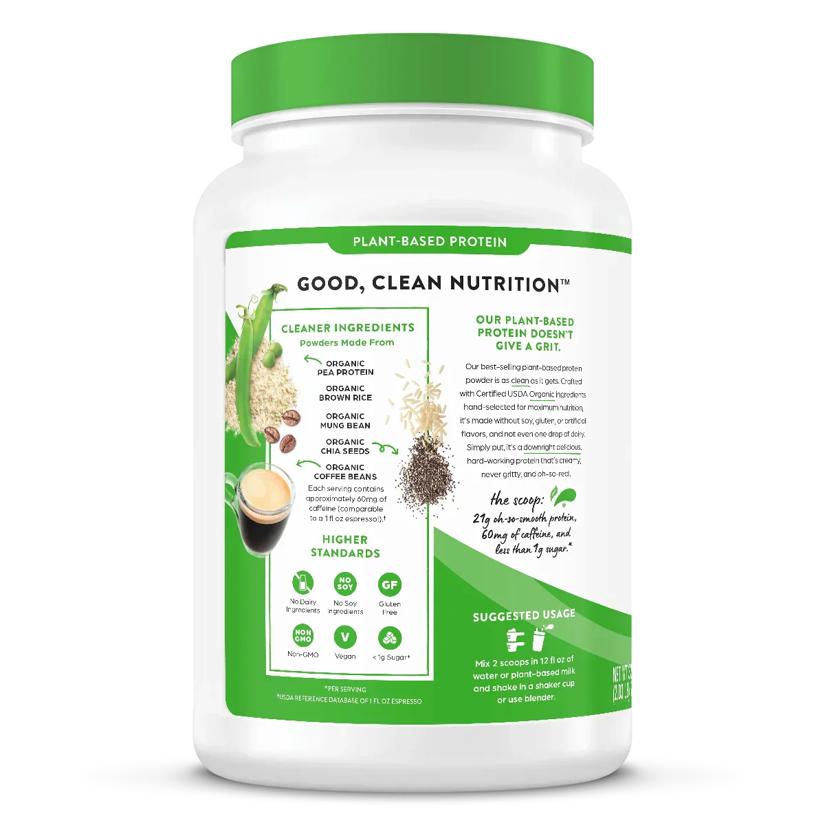 Organic Protein? Plant Based Protein Powder - Iced Coffee